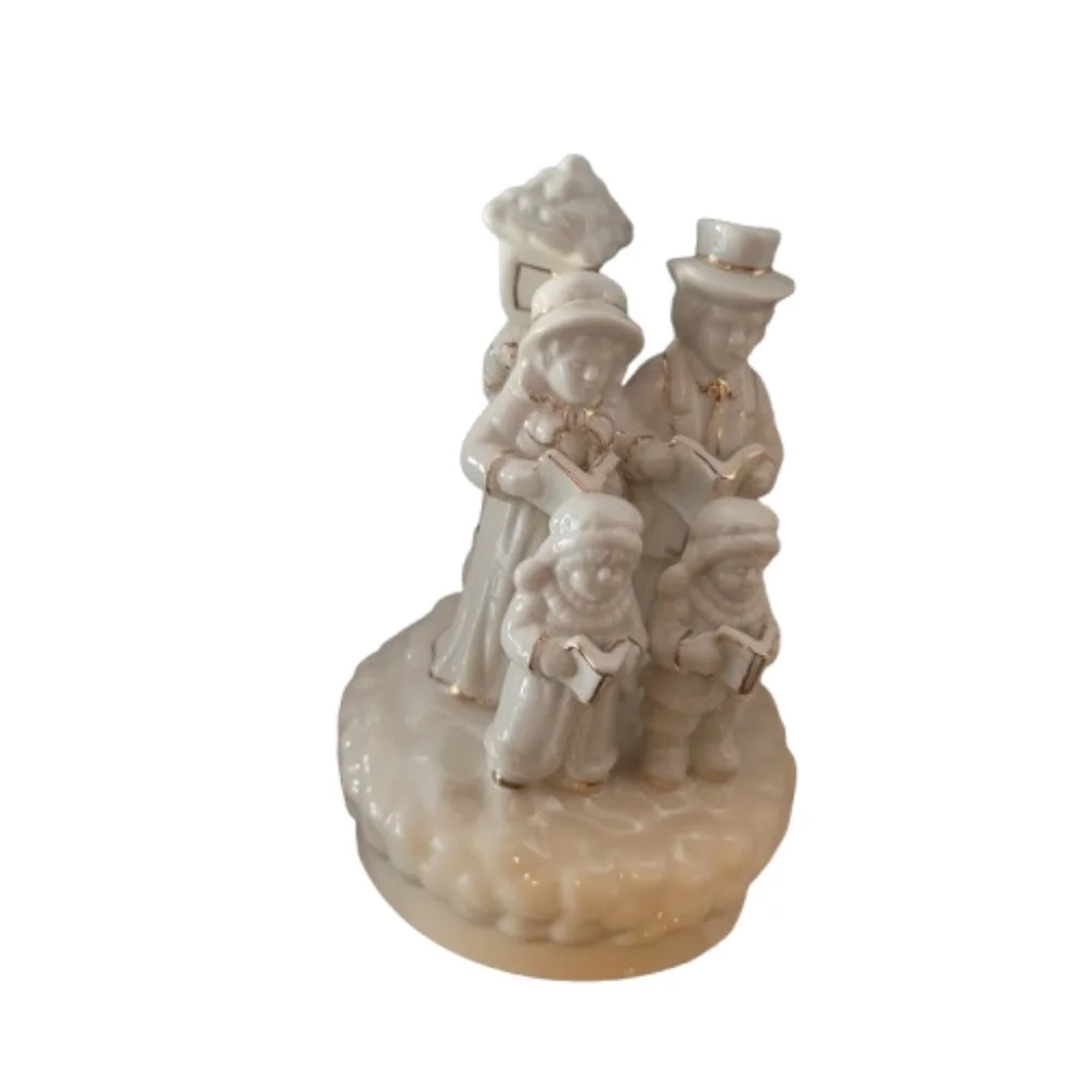 Crown Accents Musical Carolers Rotating Figurine 